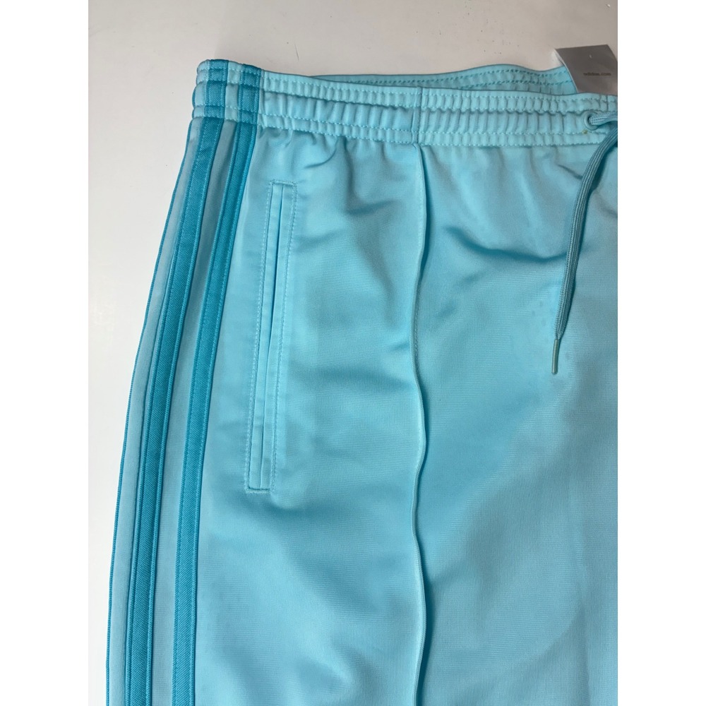 Adidas Womens Light Blue Three Stripe Track Pants Large Pastel Blue Sporty Y2K L - Picture 6 of 10